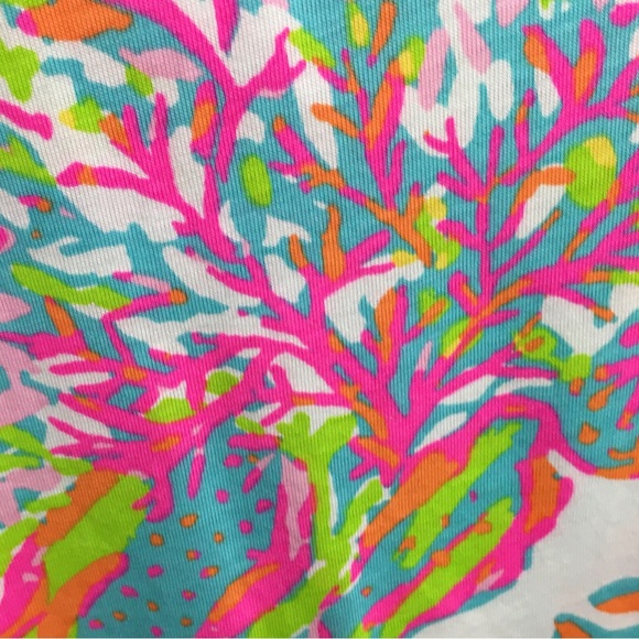 NWOT Lilly Pulitzer Sheath Dress 100% Pima Cotton Scuba To Cuba Coral Reef Multi - Picture 10 of 13